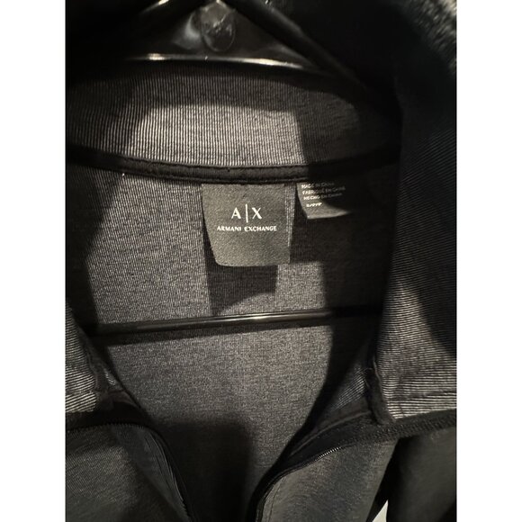 Armani Exchange Sweater Cardigan Men's Size L Full-Zip Gray Knit Jacket - Picture 6 of 12